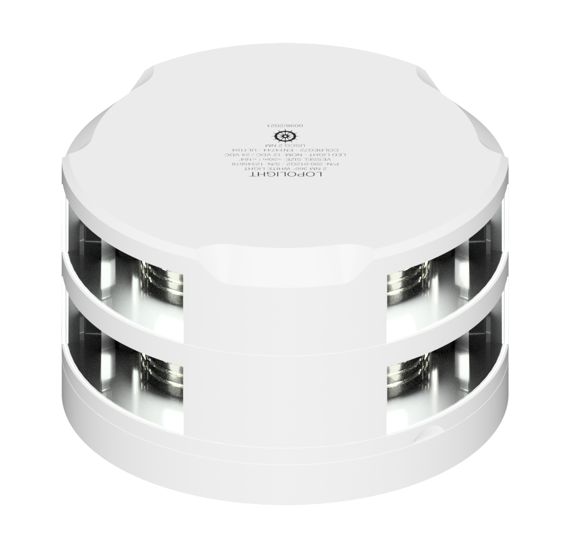 2nm 360° White, Double, white coated, UL